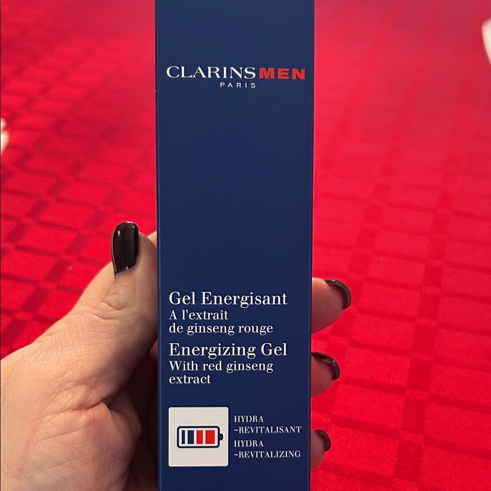 Clarins Men Energizing Gel - Red and Blue
